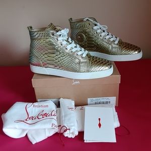 NDS Men's Christian Louboutin Flat Python Sz 10 US